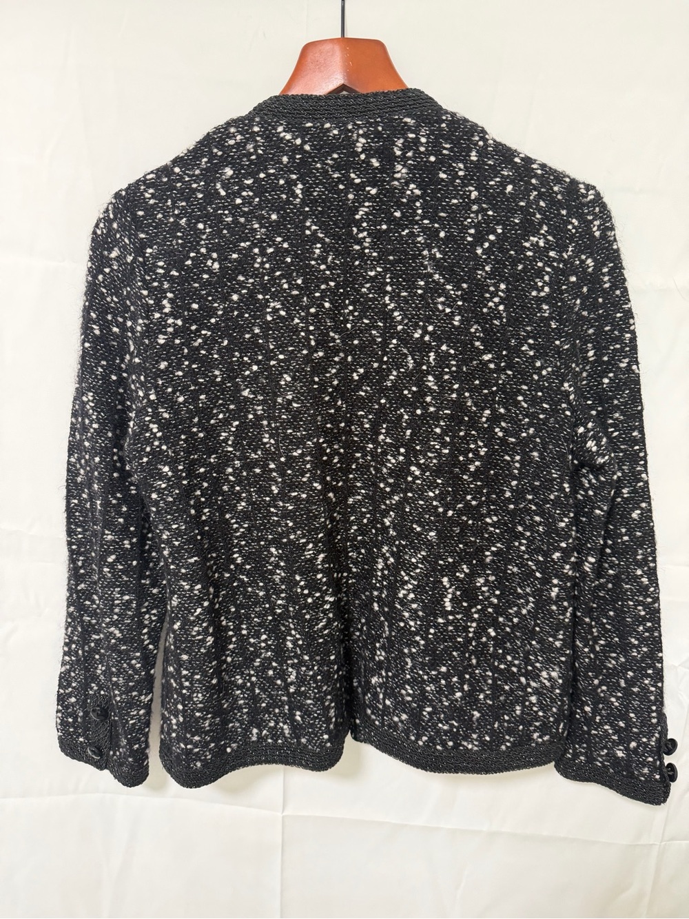 Castleberry Black & White Speckled Knit Cardigan - Picture 6 of 6